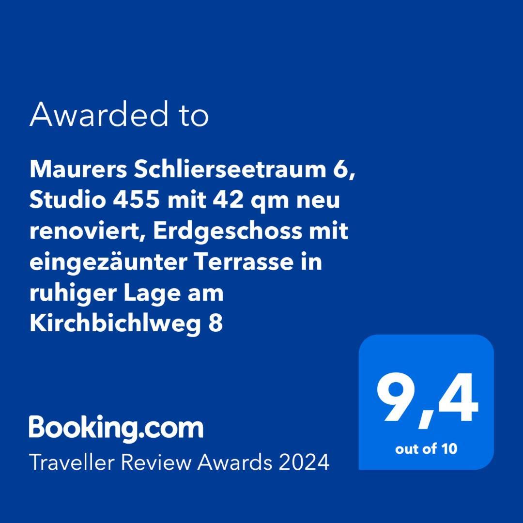 Maurers Schlierseetraum 6, Studio 455 Mit 42 Qm Neu Renoviert, Erdgeschoss Mit Eingezaeunter Terrasse In Ruhiger Lage Am Kirchbichlweg 8 Luaran gambar